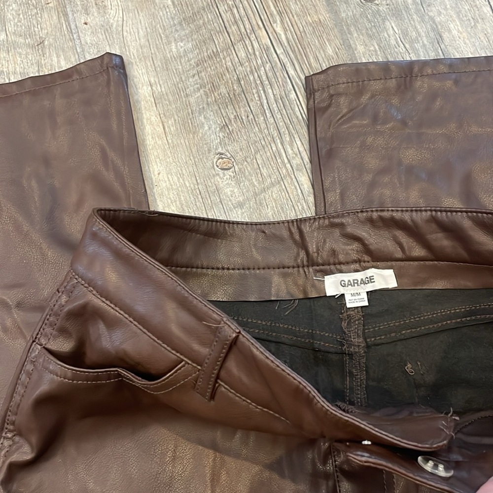 Garage faux leather pants - Picture 3 of 4